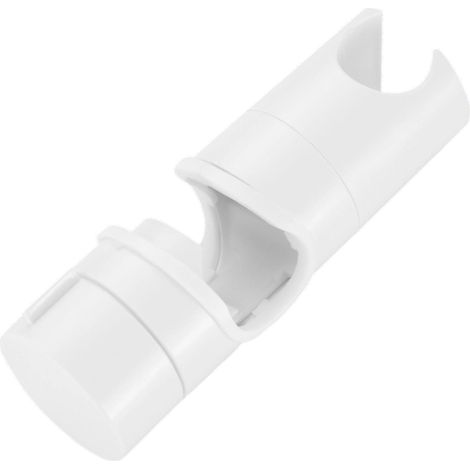 Support Pour Tête De Douche - Barre Coulissante 19 À 25 mm - Rotation 45° - Blanc - 1 Pièce (1/5)