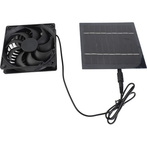 Kit ventilation solaire extracteur poulailler maison extérieur 5W 6V IP65 étanche (1/5)