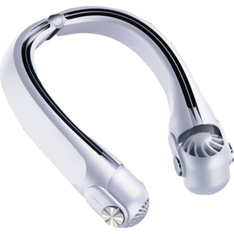 Ventilatore portatile a collo d'oca regolabile e senza pale, ideale per i pigri, ricaricabile tramite USB e silenzioso. Mini ventilatore silenzioso.