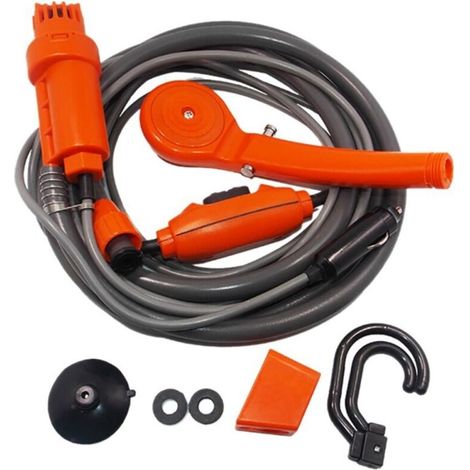 Kit Douche de Camping,Randonnée Douchette Portable 12V pour Camping Randonnée Voyage Voiture (1/5)