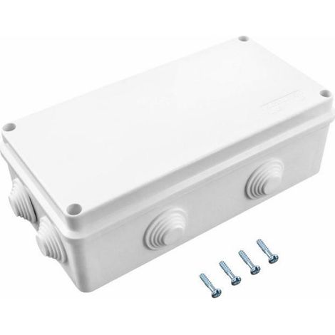 Boite de derivation, IP65 en plastique ABS, etanche exterieur, Blanc, 200 x 100 x 70 mm (1/5)