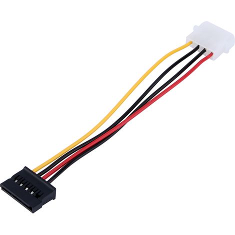 Nouveau câble d'adaptateur d'alimentation IDE 4 broches vers SATA 15 broches pour disque dur (1/5)