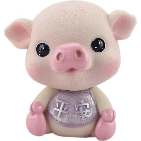 1 statue de cochon à tête tremblante (1/3)
