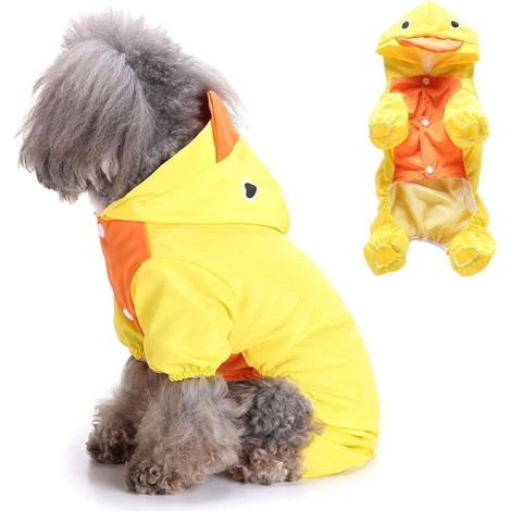 Impermeable con forma de pato para perros pequeños (amarillo XS) - Fei Yu (1/5)