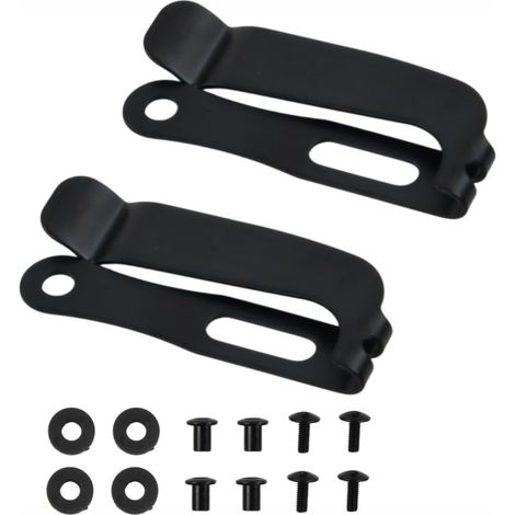 2 Pcs Ensemble d'étuis Clip Gaine Ceinture Clip Accès Couteau Fourreau Taille Clip Partie