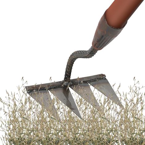 Ancinho De Ferro Reforçado, Ancinho Para Capinar Removedor De Ervas Daninhas Portátil/ferramenta Para Capinar - (1/5)