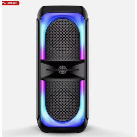 1 Enceinte Bluetooth portable avec caisson de basses, système RGB, entrée FM/USB/SD, fonction karaoké et TWS (1/5)