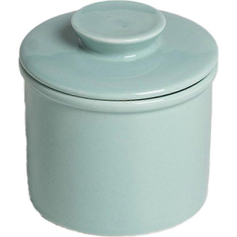 Burriera in ceramica con coperchio - Contenitore per burro in stile francese per burro spalmabile, lavabile in lavastoviglie, Bu