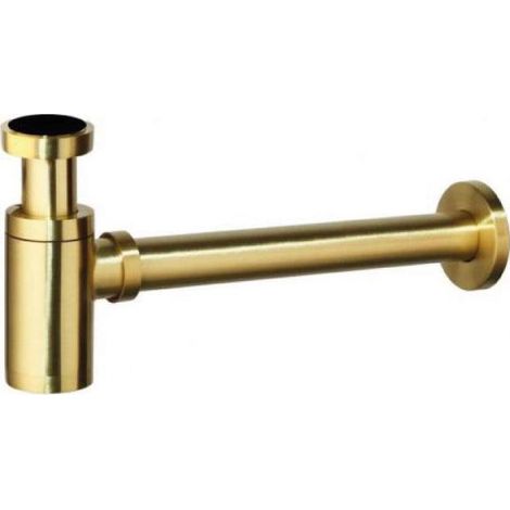 Sifón horizontal MANCERA oro cepillado