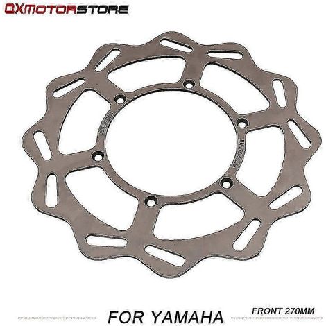 Disque de frein avant 270 mm pour moto, compatible avec Yamaha YZ-WR 125, 250, 250F, 250X, 250FX, 400F, 426F, 450F, YZF-WRF (Dirt, MX, Off-Road). (1/5)