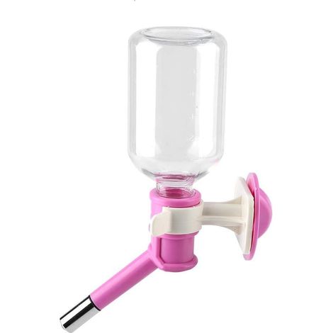 Bouteille d'eau suspendue pour chien, distributeur d'eau pour cage métallique, distributeur anti-goutte (250 ml) (1/5)