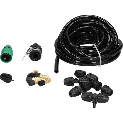 Système d'irrigation de jardin avec tuyau de 5 m (8/11 pouces) et 5 arroseurs automatiques. Kit d'irrigation automatique pour jardin. (1/5)