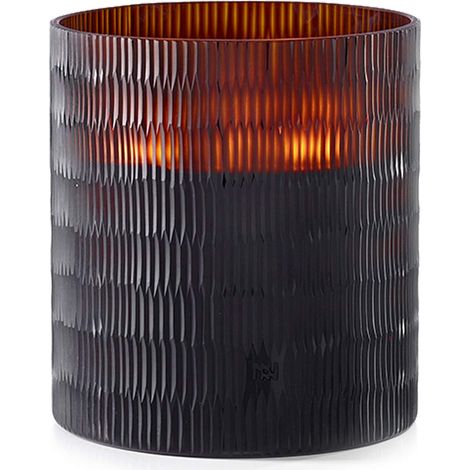 Rhombus Bougie parfumée en Verre Marron L (1/4)
