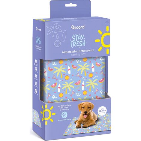 Tappetino refrigerante palme s-m 50x90 cm: Tappetino refrigerante per cani e gatti modello stay fresh palme (1/2)