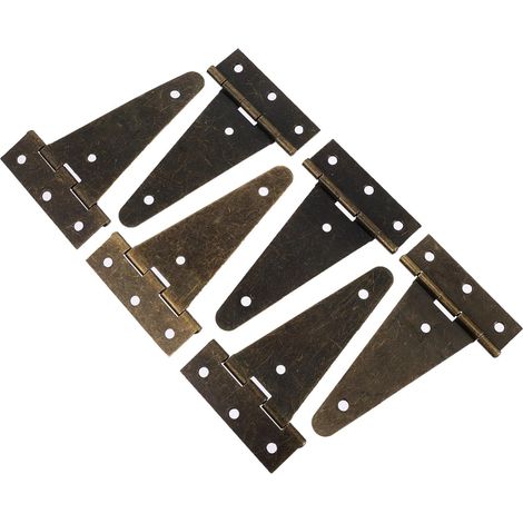 Lot de 6 Charnières Vertes en Fer pour Portail (1/5)
