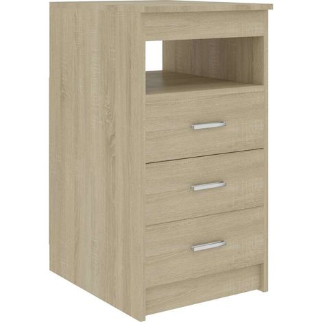 Cassettiera Rovere Sonoma 40x50x76 cm in Legno Multistrato DAS797104 (1/5)