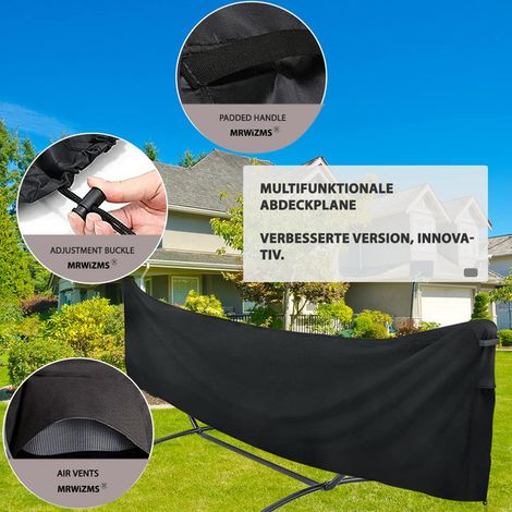 Housse de protection pour hamac avec support bâche de protection imperméable pour hamac de jardin extérieur anti-UV et anti-poussière