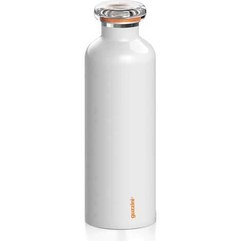 Guzzini - On The Go, ENERGY Bottiglia Termica da Viaggio L - Bianco, Ø 8 x h24 cm  750 cc - 11670311 (1/4)