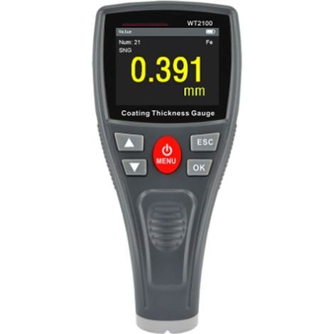 3-in-1-Messgerät WT2100 Mini-Digital-Autobeschichtungsschichtdickenmessgerät Lacktester Farb-LCD-Display