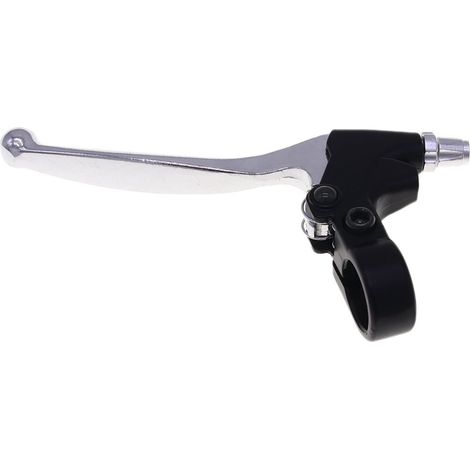 Universal parts for modified off-road motorcycles: Left white all-aluminum brake lever (1/5)