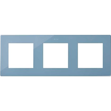 Plaque 3 postes bleu S rie 24 Harmonie SIMON