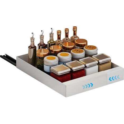 Tiroir télescopique extensible à coller - Organiseur de cuisine Pas perçage ni clouage nécessaire (extensible 32 48 cm) Extensible À Cm (1/5)