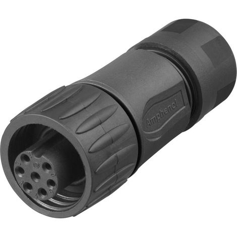 Amphenol C016 10D006 010 12 Rundstecker Kupplung, gerade Gesamtpolzahl: 6 + PE Serie (Rundsteckverbi (1/2)