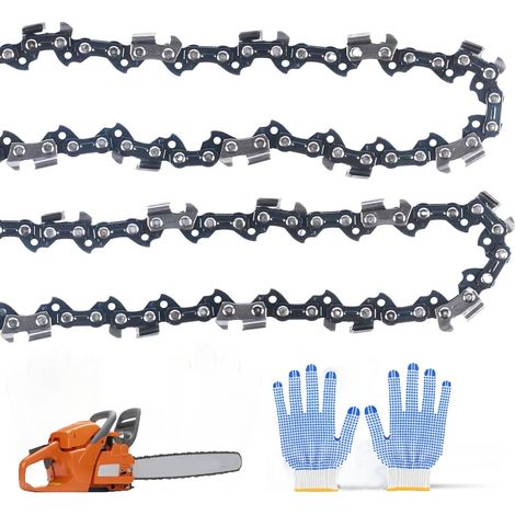 Chainsaw Chain 35 cm 3/8 Inch LP, 52 Drive Links, 2 Pieces Chainsaw Chain, Fits DUC353Z (1/5)