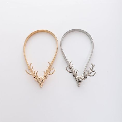 MINKUROW 2 Alzapaños Para Cortina Con Gancho De Metal, Hebilla Para Cortina Con Forma De Ciervo, Clips Para Cortina, Accesorio Decorativo Para Ventana De Retención De Cortina Moderna Para Dormitorio,  (1/5)
