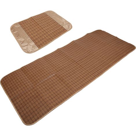 Tapis de couchage d'été pliable en polyester, coussin rafraîchissant pour lit, idéal pour la maison, l'école ou les dortoirs. (1/5)