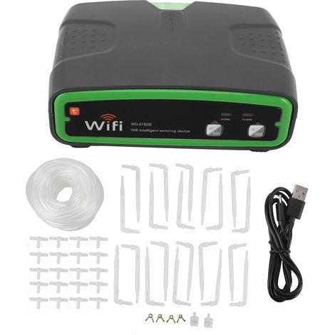 Système d'arrosage automatique Intelligent double pompe App télécommande minuterie fonction de mémoire à faible bruit WIFI plante abreuvoir pour balcon jardin