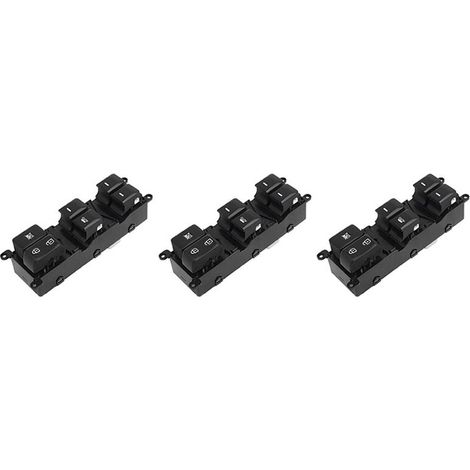 Per 3 pulsanti di regolazione del finestrino elettrico anteriore sinistro per modelli Chevrolet Rio (quattro porte) dal 2012 al 2015, codice ricambio 93570-1W155