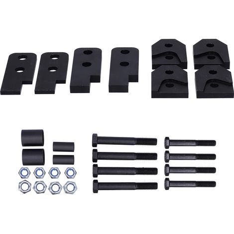 2-Zoll-Höherlegungssatz vorne/hinten für Yamaha Rhino 450, 660 und 700, Auspuffanlagen aus Kohlenstoffstahl für ATV