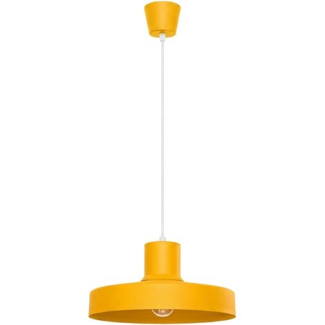 Lámparas colgantes BILO amarillo acero 1xE27 35cm Sollux (1/2)