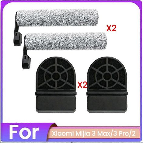 4-teiliges Bürsten- und Filterset für Xiaomi Mijia 3 Max 3 Pro 2 Bodenstaubsauger – wie abgebildet