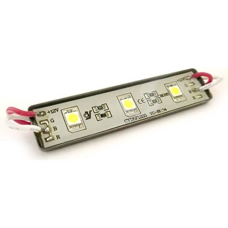 Modulo Mattone LED 3 SMD 5050 Bianco Ghiaccio 12V Impermeabile IP67