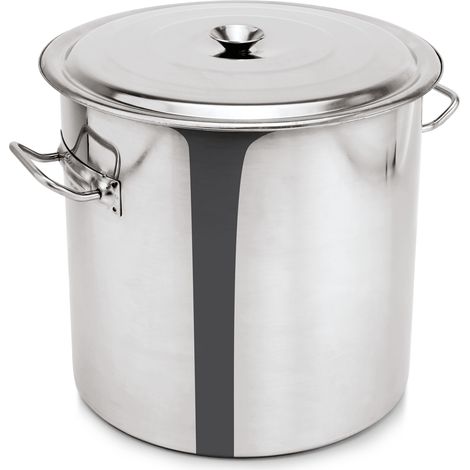 Poubelle en Acier au nickel-chrome 47,5 L H 405 mm Ø 400 mm - Was Germany