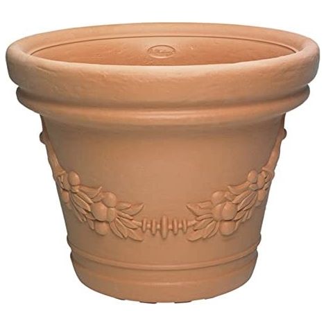 Vaso GDM Eilos in resina Di Martino - Ø59xH48 cm Coral