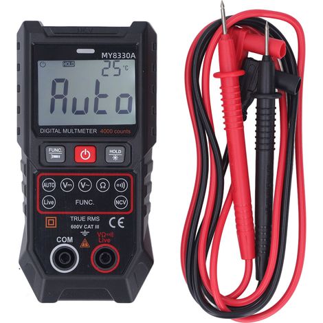 Multimètre numérique, reconnaissance automatique de haute précision, Anti-brûlure, testeur d'ampli-volt Intelligent. (1/5)