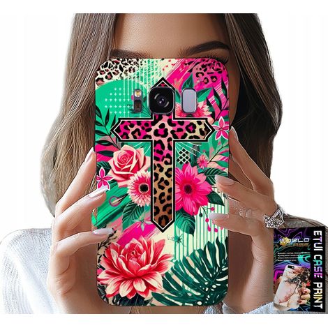 Custodia per Samsung Galaxy S8 - croce, rosa cristianesimo Gesù Plecki (1/5)