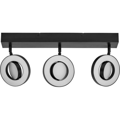 LEDVANCE DECOR SPOT SATURN 29W, 690lm, noir, spot, têtes réglables, utilisation polyvalente, spot intérieur, régulation de la température de couleur à 3 niveaux, boîtier de haute qualité. (1/4)