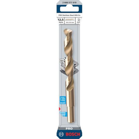 Bosch PRO Spiralbohrer Stainless Steel HSS-Co, 12,5 x 101 x 152 mm (1/5)