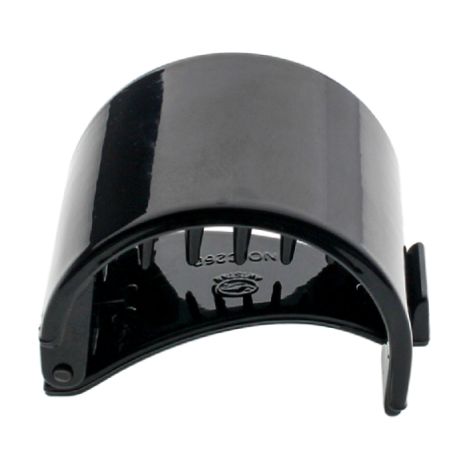 Pinza semicircular negra para recogidos, 4 cm x 3 cm. (1/5)