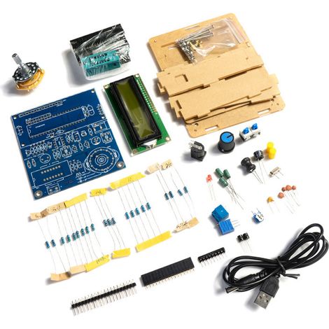 Decdeal Kapazitätsmessmesser Elektronik -Kit Multifunktionales LCD -Display Lötessatz