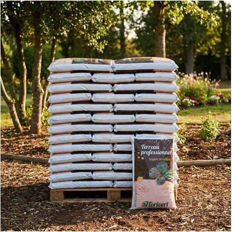 Palette de 36 sacs de 70 l de terreau prêt à l'emploi Fleurissement PAE Florivert NEG01617-36x70 (1/5)