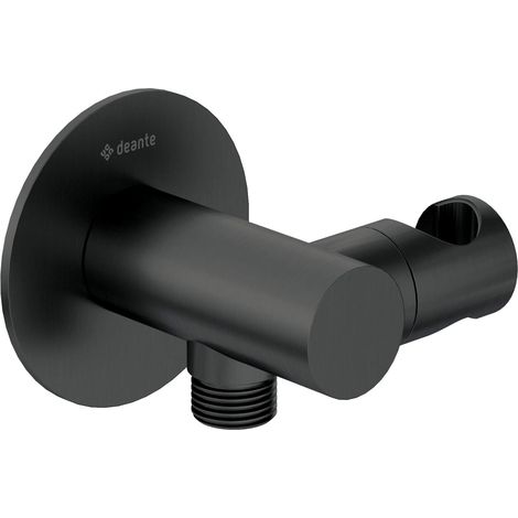 Deante Silia conector angular negro mate elegante