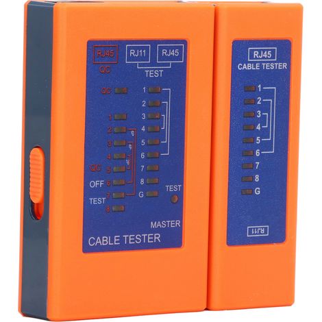 Testeur de continuité pour câbles réseau PoE, sans pile, vérificateur de liaison Ethernet pour switchs, outil de diagnostic RJ45. (1/5)