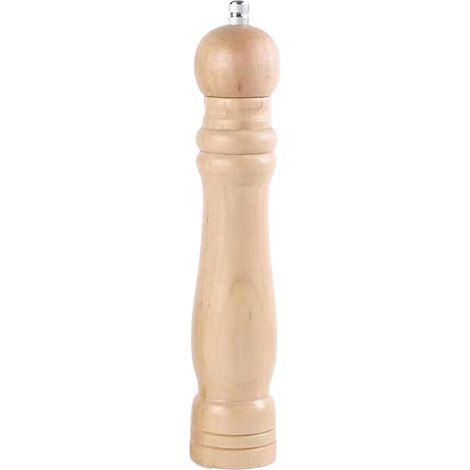 Macinapepe manuale in legno, macinatura regolabile, 25 cm, confezione da 2 pezzi (1/5)
