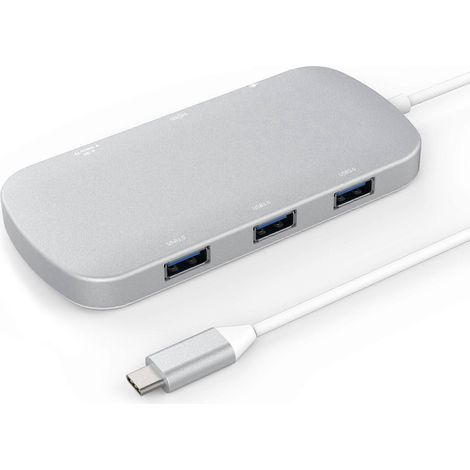 Hub USB 3.0 Type-C, station d'accueil, adaptateur lecteur de cartes SD/TF compatible HDMI et alimentation 100 W (1/5)