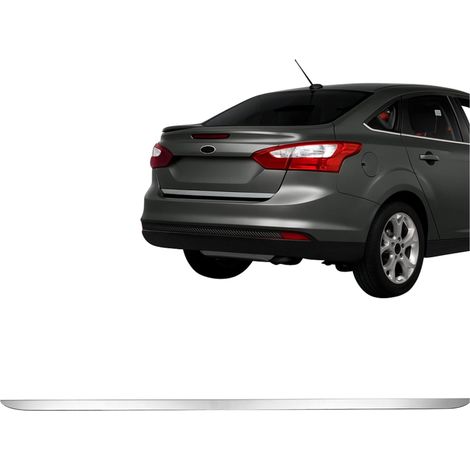 Profilo di finitura del portellone posteriore in acciaio inossidabile cromato per Ford Focus berlina 2014-2018 (1/5)